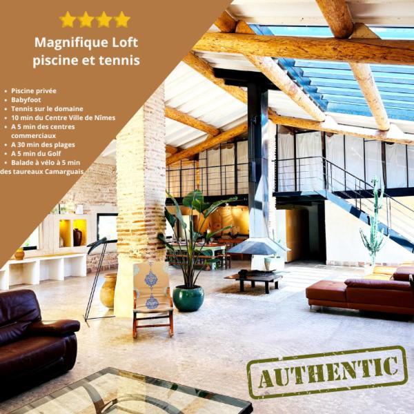 Magnifique Loft - Piscine - Tennis - Babyfoot Νιμ Εξωτερικό φωτογραφία